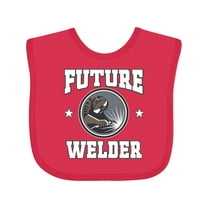 Inktastic Welding Future Welder Fabricator Boys or Girls Baby Bib