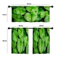thumbnail image 4 of LALILO Kitchen Curtains and Valances Set of 3 36" Tropical Window Treatment Tiers for Window Decor, 4 of 5
