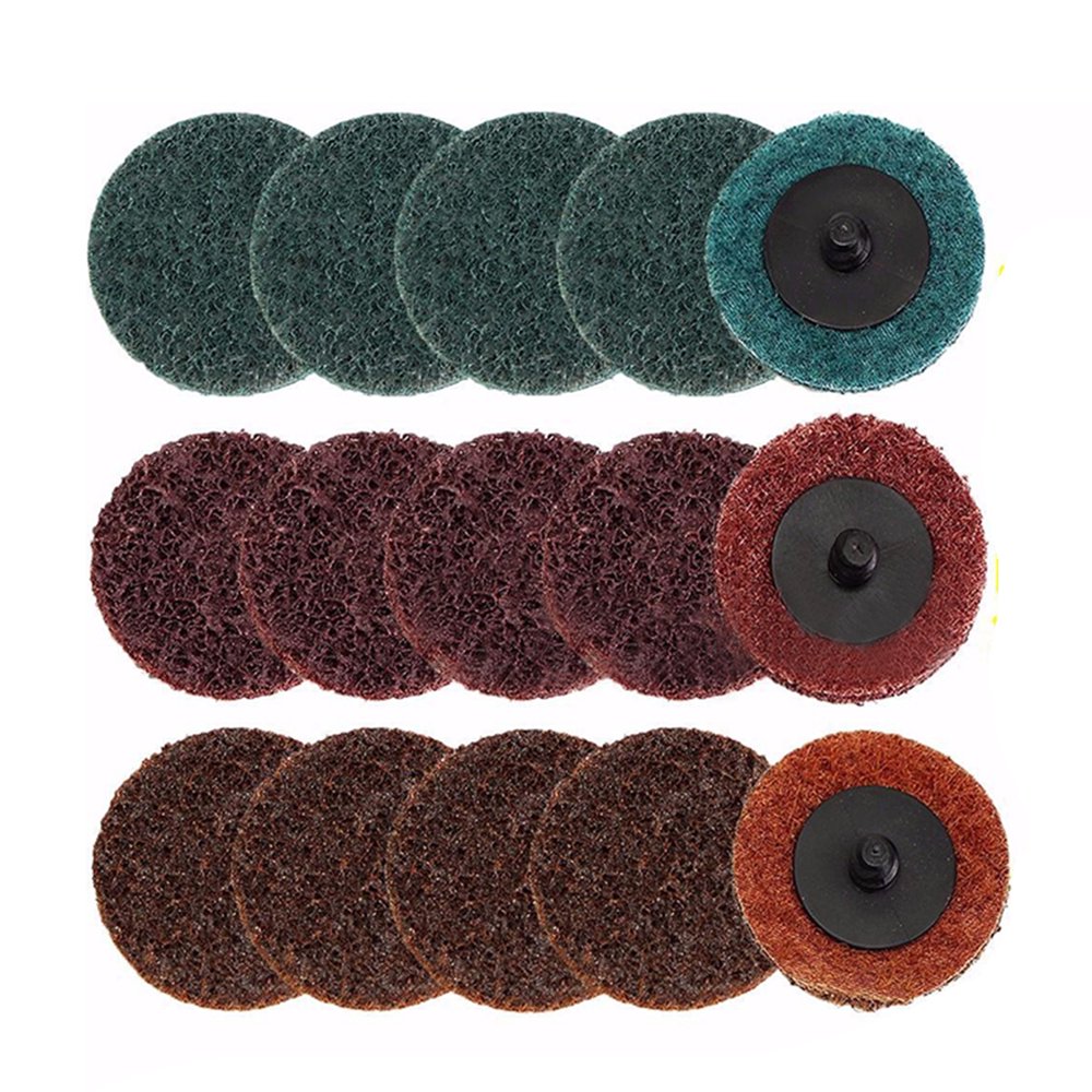 30pcs 2" Sanding Roloc Roll Disc Surface Conditioning Disc Fine Medium