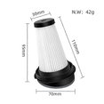 thumbnail image 3 of 4pcs Washable Vacuum Filter Compatible with Zr005202, Rh72, X-pert 160, 3 of 5