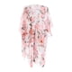 thumbnail image 4 of Cárdigan tipo kimono transparente con estampado floral Macarena para mujer Traje de baño de verano Rosa, 4 of 6