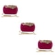 thumbnail image 2 of Qarigey Bolso de mano moderno y funcional para viajeros con estilo Bolsos de noche Embragues Monedero Conveniente Ligero Durable rosa rojo 1 Type1 NO1, 2 of 6