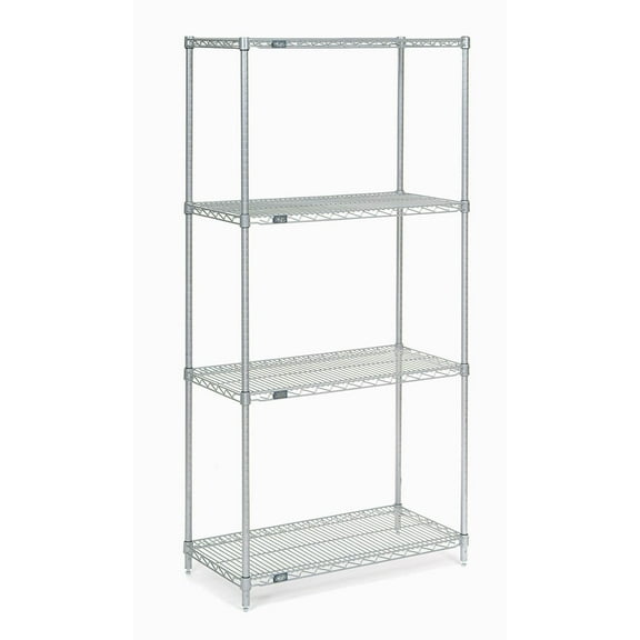 Global Industrial 18608SS Nexel Stainless Steel Wire Shelving, 60 x 18 x 86 in.
