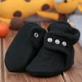 thumbnail image 2 of Ella Bonna Muslin Stay On Baby Booties, Black,12-18 Months, 2 of 5