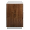 thumbnail image 6 of SAFAVIEH Brylin Retro Rustic 3 Drawer Nightstand, Walnut, 6 of 13