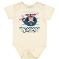 thumbnail image 3 of Inktastic My Godmother Loves Me Boys Boys Baby Bodysuit, 3 of 5