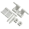 Toilet Seat Hinge Replacement Kit for White Plastic Toilets