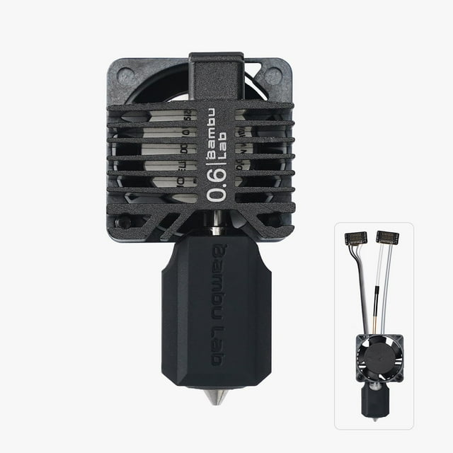 Kit Hotend 3DTOOLS Bamboo LAB de acero endurecido con ventilador Impresora 3D Bambu LAB P1, P1P, P1S