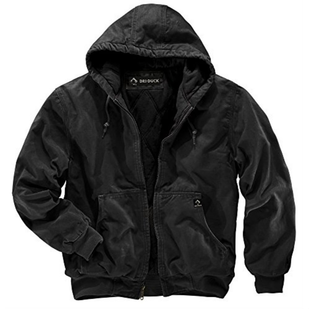 DRI DUCK dri duck men's 5020 cheyenne hooded work jacket, black, 3x