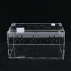 ZhdnBhnos Small Clear Acrylic Climbing Pet Box Transparent Enclosure Cage Lizard Frog Snake Terrarium Habitat Breeding Tank with Thermometer