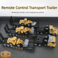 thumbnail image 1 of Camion RC Détachable Semi-Remorque à Plateau Tracteur d'Ingénierie Télécommande Bas, 1 of 4