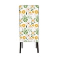 thumbnail image 3 of ZICANCN Green Gorgeous Flowers Chair Protectors Seat Covers , Dining Chair Slipcovers 1 Piece for Dining Room Hotel Kitchen, 3 of 8
