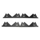thumbnail image 1 of 2 Pairs Stainless Steel Stove Gap Covers, Heat Resistant, Easy to Clean, Adjustable Length from 13.78 to 27.17 Inches, 1 of 4