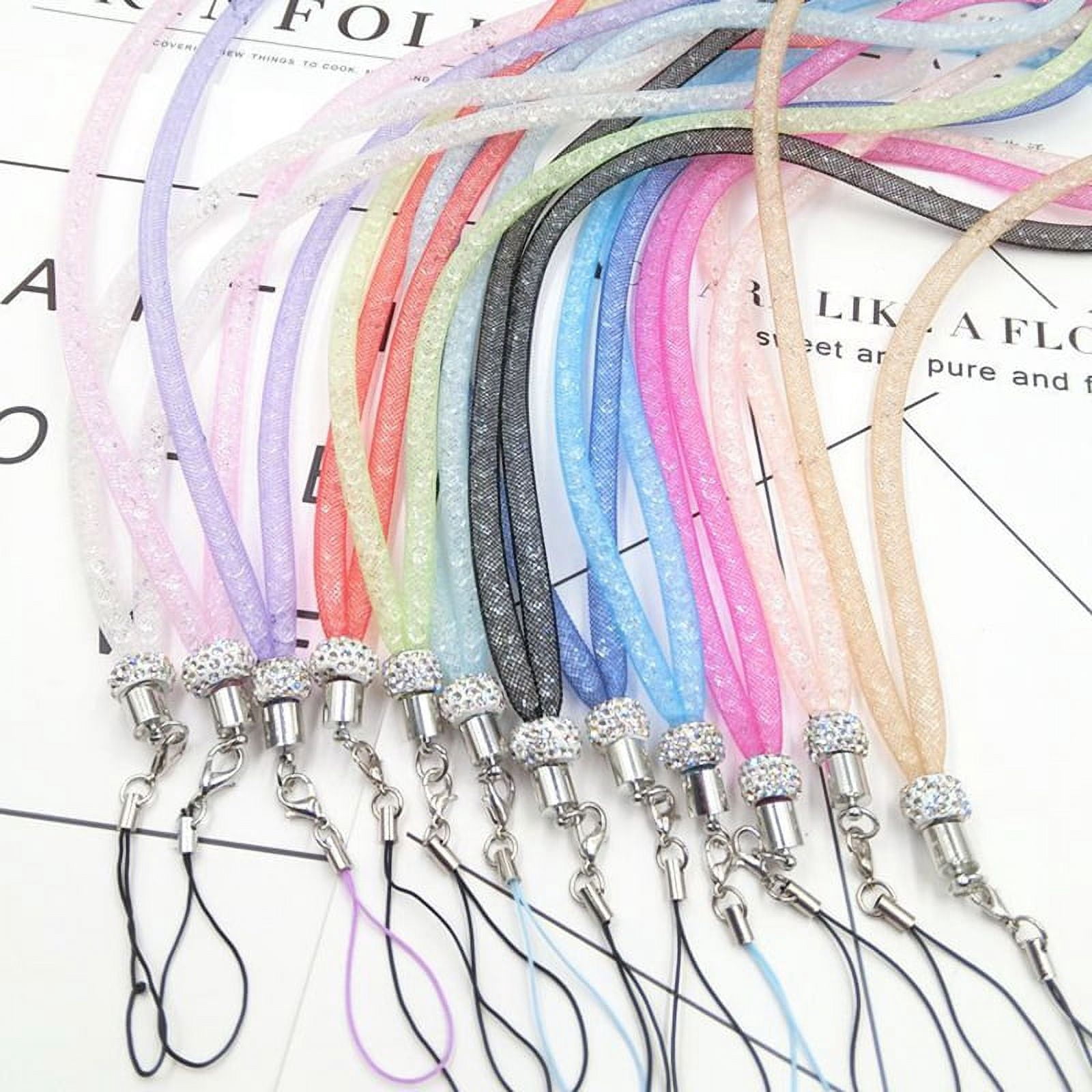 New Multi-function Lanyard Rope Long Lanyard Crystal Lanyard Hanging Neck Variety Of Color Mobile Phone Shell Accessories G3E8