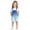 a-69Blue185, variant on Girls Gradient Print Romper Adjustable Strap For Kids Fashion Themed Children With Pockets Jumpsuits For Everyday Wear And Summer Birthday One-Pieces