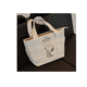 thumbnail image 4 of Bolsa Tote De Pana Con Diseño Bordado Snoopy-38x25x12cm Xtellar cafe, 4 of 4