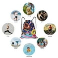 thumbnail image 6 of Wukai Space Colorful Donut Drawstring Backpack Bag Sport Gym Sackpack Large Size String Backpack Cinch for Women Men-Medium, 6 of 6