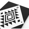thumbnail image 2 of Aztec Wall Art Framed Canvas Aztec Wall Decor Black White Aztec Posters Prints Tribal Aztec Wall Art Geometric Abstract Wall Art Farmhouse Home Decor for Living Room Bathroom Decor 12x16 Inch, 2 of 7
