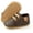 A-carbon Brown, variant on Baby Boys Girls Shoes Lace Up Leather Infant Sneakers Non Slip Rubber Sole Newborn Loafers Toddler First Walker Crib Shoes