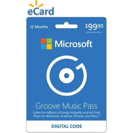 Microsoft Groove Music Pass 12 month (Email Delivery)
