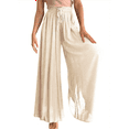 thumbnail image 2 of Pantalones Casuales para Mujer, con Cintura Elástica y Pierna , con Bolsillos. Albaricoque XXL, 2 of 9