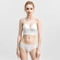 thumbnail image 2 of Bralette for Women Triangle Cups Removable Padded Wire Free Pull On Closure, 2 of 9