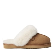 Fireside By Dearfoams Womens Sydney Genuine Shearling Scuff Slipper