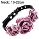 thumbnail image 2 of Collar de perro Collar de mascota Diseño de flor rosa ajuste cachorro niña Chihuahua Yorkie ajustable hecho a mano, 2 of 5