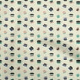 thumbnail image 1 of oneOone Cotton Cambric Beige Fabric Utensils Tea Cups Dress Material Fabric Print Fabric By The Yard 56 Inch Wide, 1 of 4