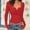 Red womens tops, variant on YanHoo Women's Long Sleeve Shirts Spring 2026 Casual Basic Going Out Crop Tops Button V-Neck Lace Blouse Slim Fit Tight Y2K Clothes Pink,XXL