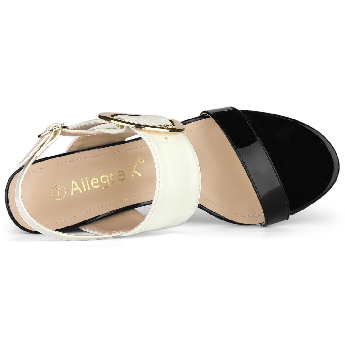 Unique Bargains Women's Slingback Block High Heel Sandals
