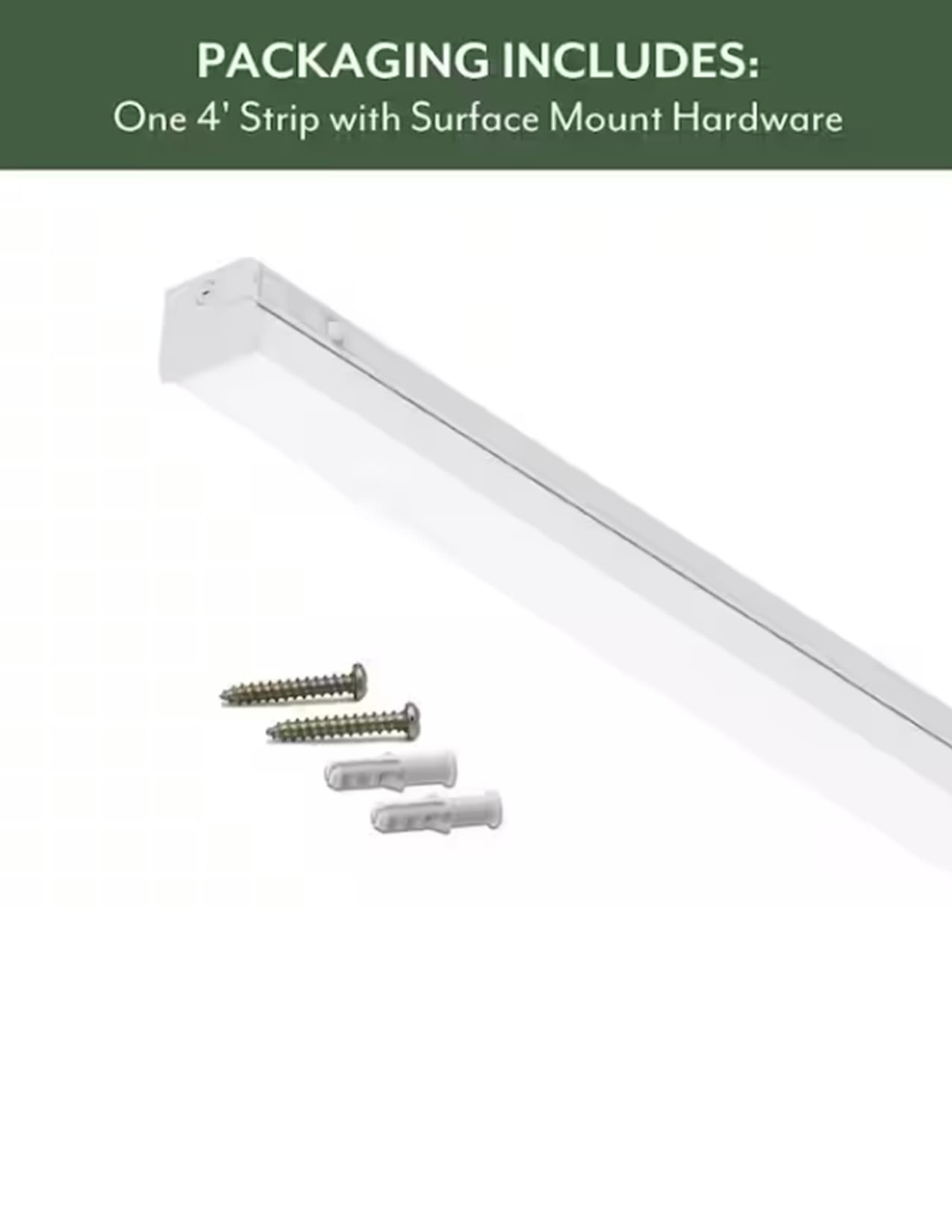ETI 4 ft. Commercial LED Strip Light with Lumen Boost, 3CCT Color Preference, Multi-Volt, B01086501A