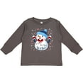 thumbnail image 3 of Inktastic Holiday Snowman Boys or Girls Long Sleeve Toddler T-Shirt, 3 of 5