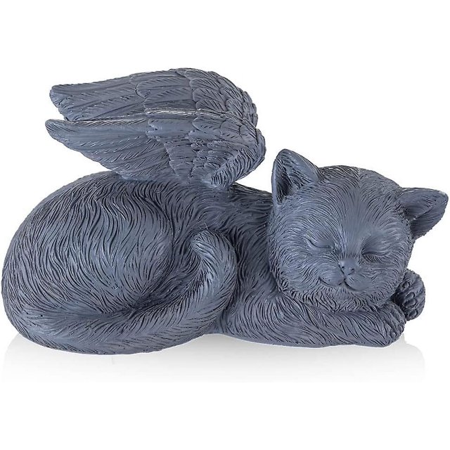Statue Commémorative Ange Chat, Cadeaux pour Animaux de Compagnie, Statue Commémorative Ange Chat, Pierre Tombale Chat, Statue Commémorative Ange Chat, Tombes pour Animaux de Compagnie