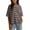 Blue women striped t shirts a1, variant on Women Striped Casual Loose T-Shirts Round Neck Short Sleeve Comfortable Basic Soft Cotton Summer Vacation Travel Beach Daily Tops, Pink L