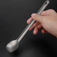 thumbnail image 2 of Long Handle Spoon Portable Hiking Picnic Backpacking Climbing Compact Design Flatware Tableware Indoor Outdoor Kitchen Cutlery Accessories Type 2, 2 of 7