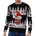 thumbnail image 1 of Men Women Winter Christmas Flannel Sweatshirt for Men Blouse Top Warm Stylish Men's Tall Sweatshirts Print Long Sleeved Sweatshirt Mens Sweatshirt Hoodies Casual Amusing Print Blouse Pullover, 1 of 7
