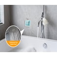 thumbnail image 6 of Digital Bathroom Shower Timer, Kitchen Wall Clock with Alarm, Waterproof Timer Indoor Thermometer Hygrometer for Shower, Cooking, Makeup White, 6 of 9