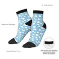 thumbnail image 6 of Pofeuu Blue Popcorn Print 30cm Socks, Adult Running Hiking Socks for Youth and Adult, 6 of 7