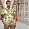 thumbnail image 6 of Aplkyhs Tropical Floral Matching Couple Sport Shirts Quarter Zip Matching Golf Shirts for Couple Lightweight Mens Hawaiian Shirt Moisture Wicking Suitable for Outdoor Sports, 6 of 6