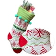 thumbnail image 3 of Medias navideñas, medias colgantes para decoración navideña familiar, decoración de fiestas navideñas, 3 of 5