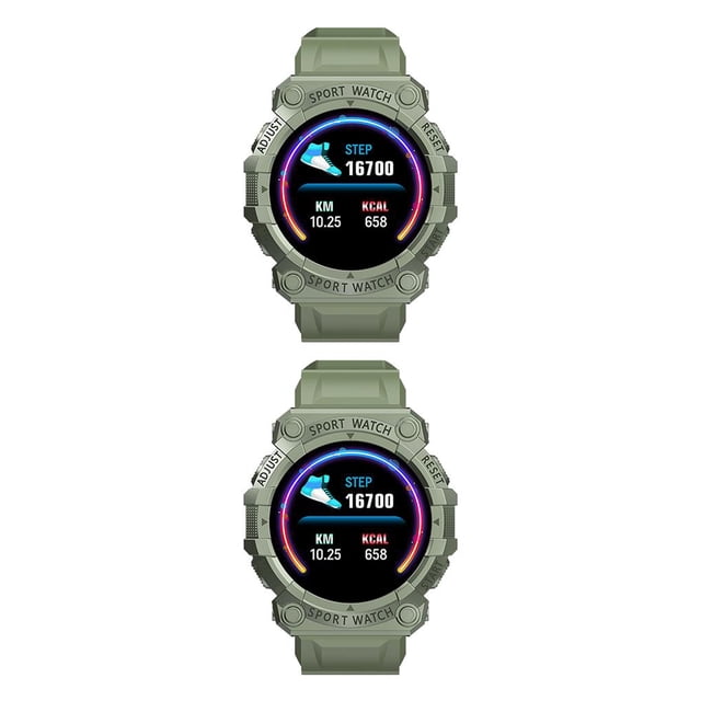 ZheElen FD68S Smart Watch 150mAh Sleeping Pedometer Pressure Detector green 2Set