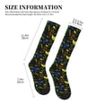 thumbnail image 2 of Lsque Game Play Pattern Sport Compression Socks for Men & Women 15-20 mmHg Knee High Nurse Pregnant Running Medical and Travel Athletic, 2 of 6