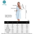 thumbnail image 3 of Wenseny A-line Dress for Women Button-down V-neck Short-sleeve Party Shirtwaist Dresses White L, 3 of 3