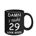 thumbnail image 3 of 29th birthday gifts for men/women - Damn I Make 29 Look Good, Born In 1991 Birthday Mugs - Funny Black Porcelain Coffee 11 oz, 3 of 7