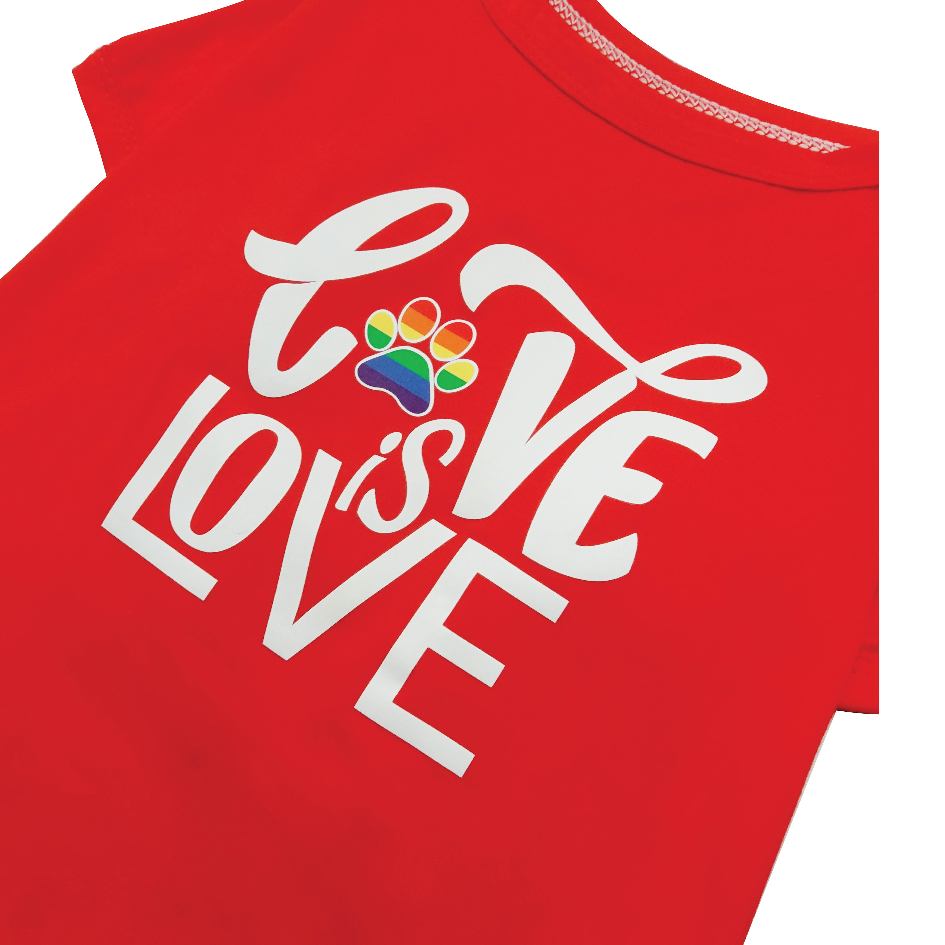 Best Furry Friends T-Shirt for Dogs or Cats, Pride Love, Large