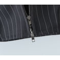 thumbnail image 4 of Women Square NECK Santa Cruz Zip Through Top Grey Pinstripe, 4 of 5