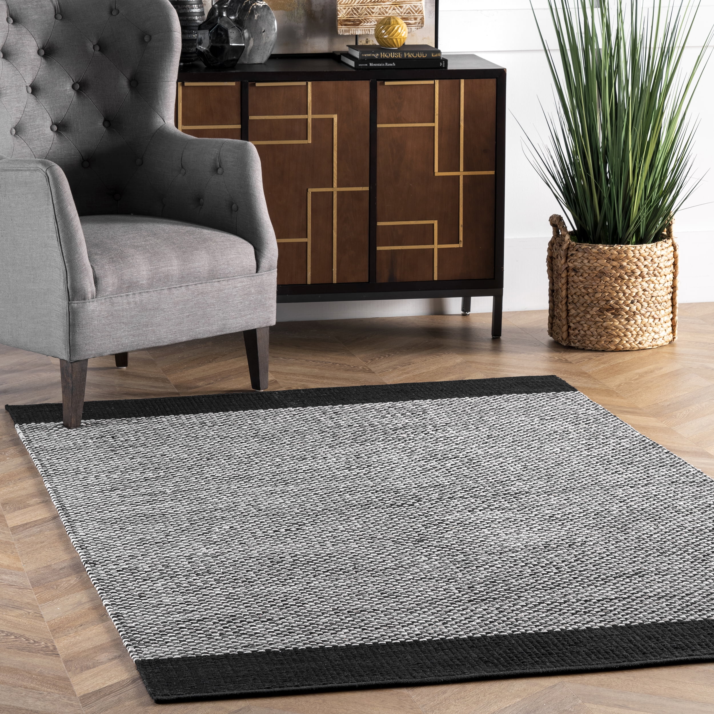 nuLOOM Noura Simple Cotton Flatweave Area Rug