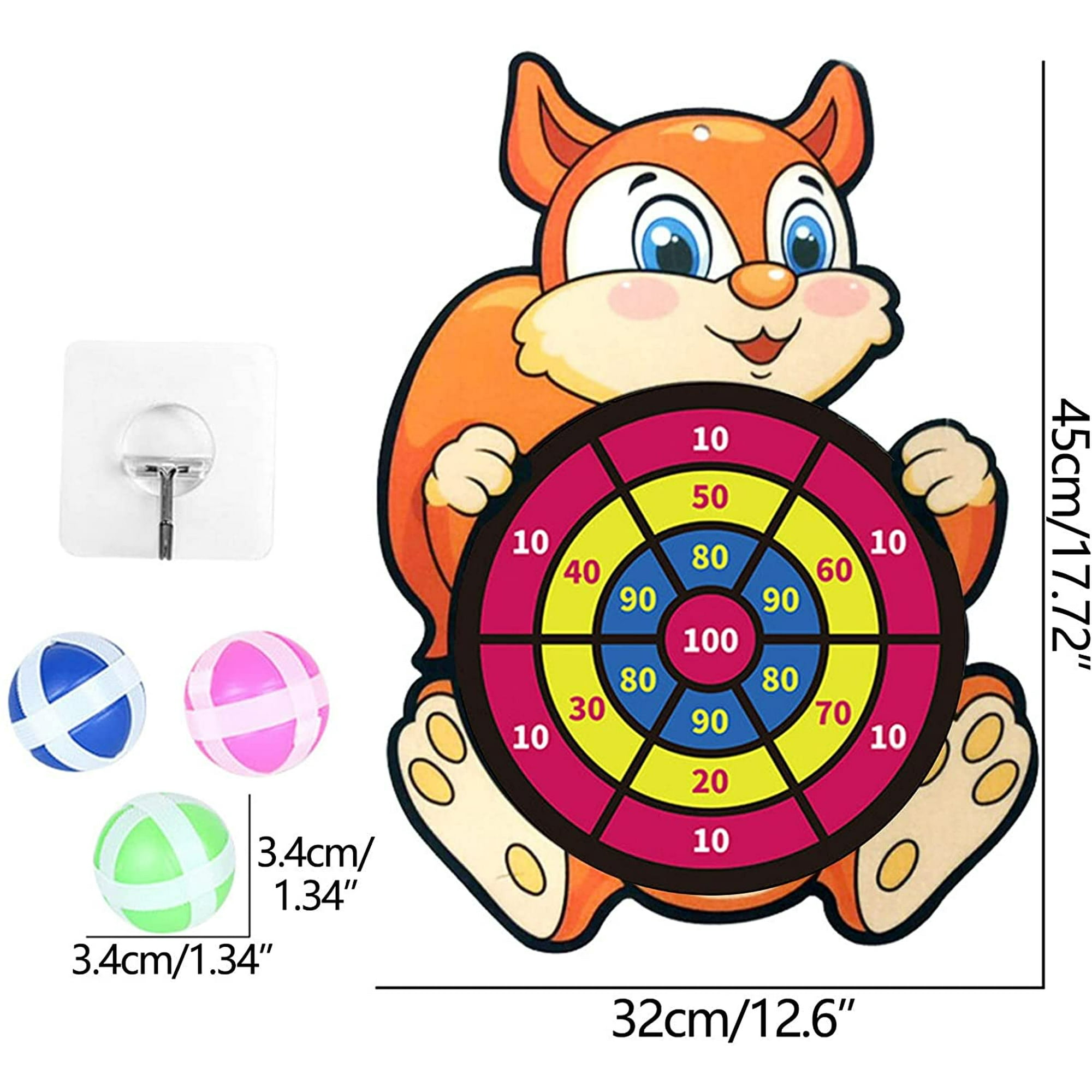 Cartoon Dart Board Games - Xmas Gift for Kids 2021, Cute Animal Christmas  Party Theme Game Dart Board Set, Safety Dart Board Indoor and Outdoor  Parent-Child Games Dart Board Sticky Balls Set |