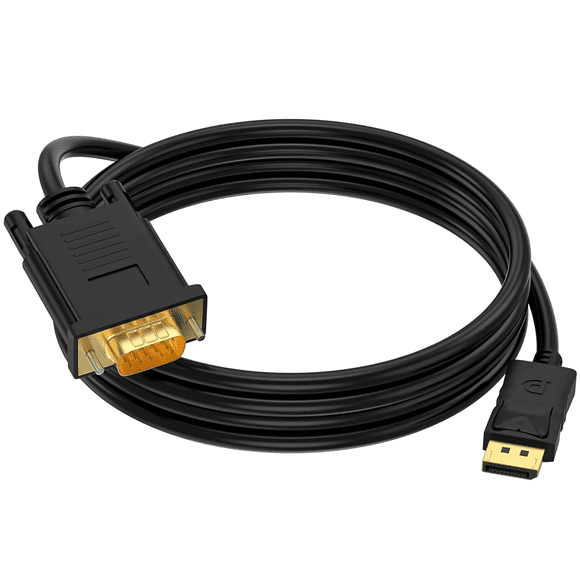 Cable Convertidor Displayport A Vga, Hd 1,8 M Negro